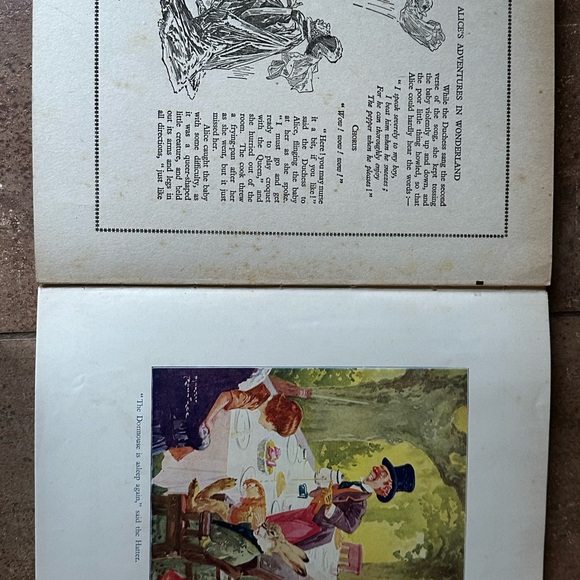 RARE Antique Harry Rountree Alice in Wonderland Color Plates hardcover book - Picture 10 of 12